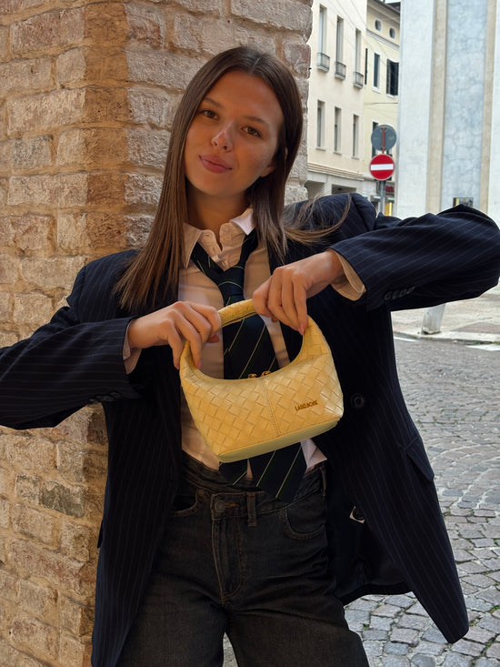 WEAVE ICON handbag - BUTTER YELLOW