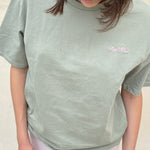T-shirt LABEL ROSE - VERDE
