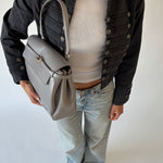 QUINN shoulder bag - GREY