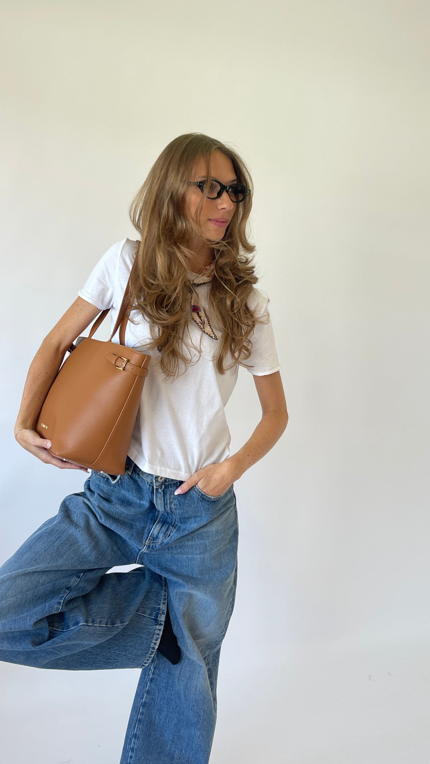 Borsa a spalla Georgie - CAMEL