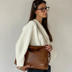 MINNIE Shoulder Bag - ALMOND