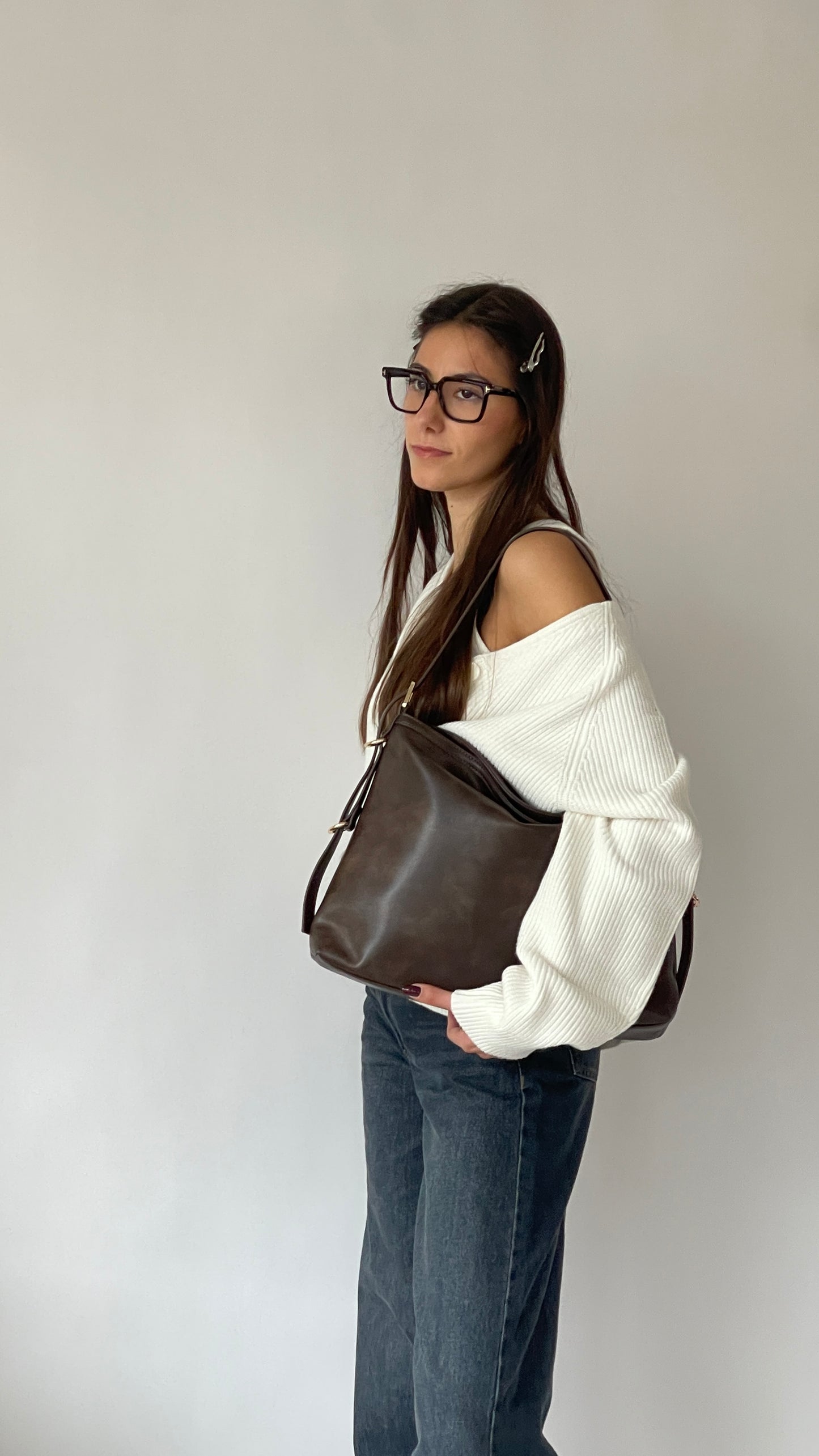 Borsa a spalla MINNIE - BROWN