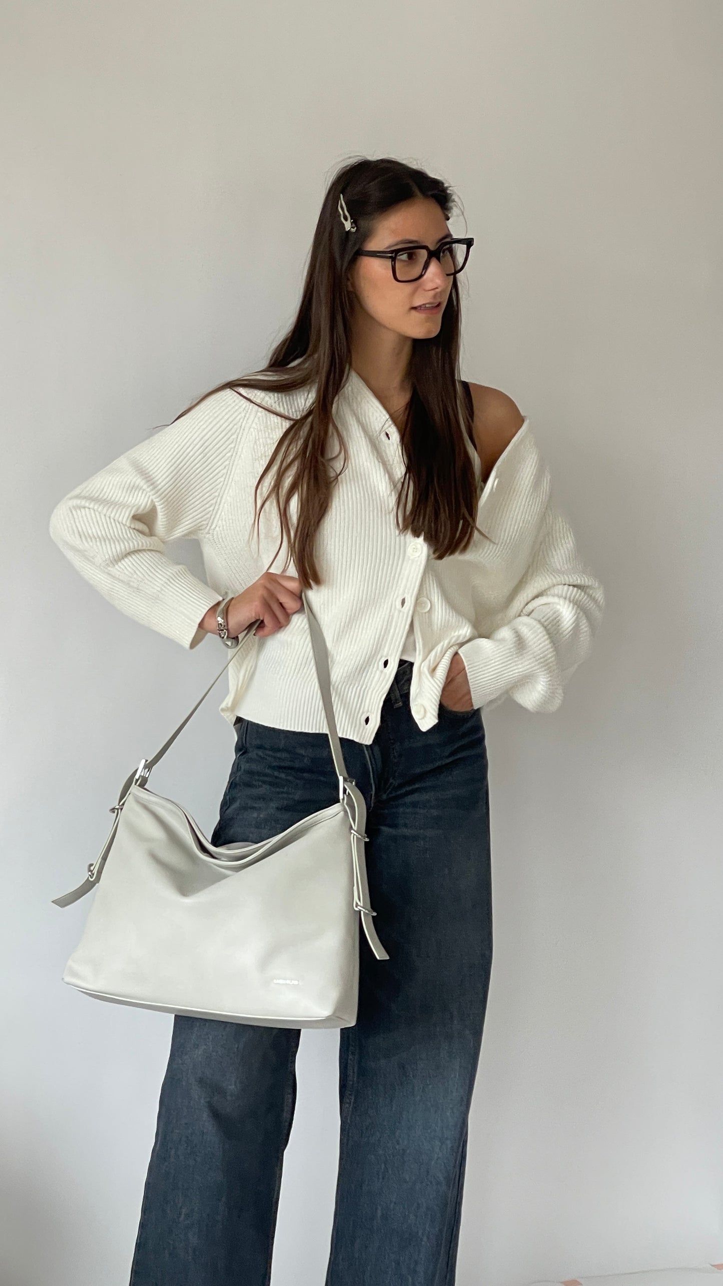 Borsa a spalla MINNIE - WHITE