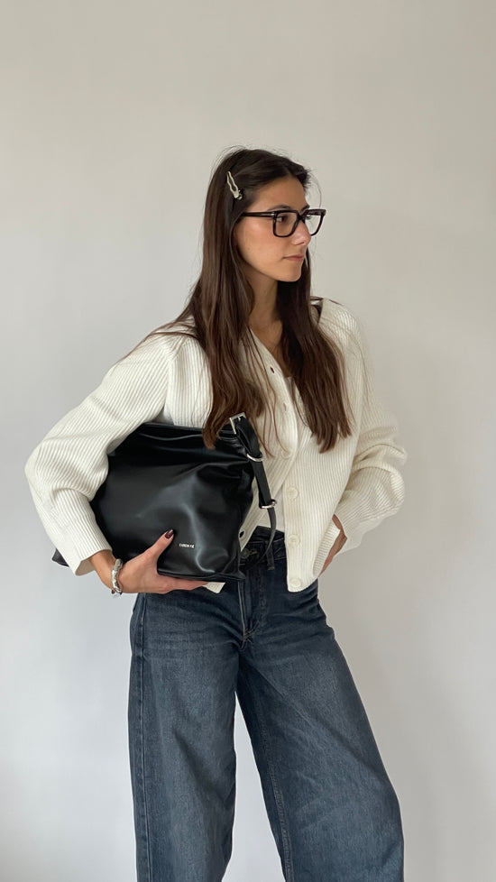 Borsa a spalla MINNIE - BLACK SILVER