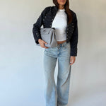 QUINN shoulder bag - GREY