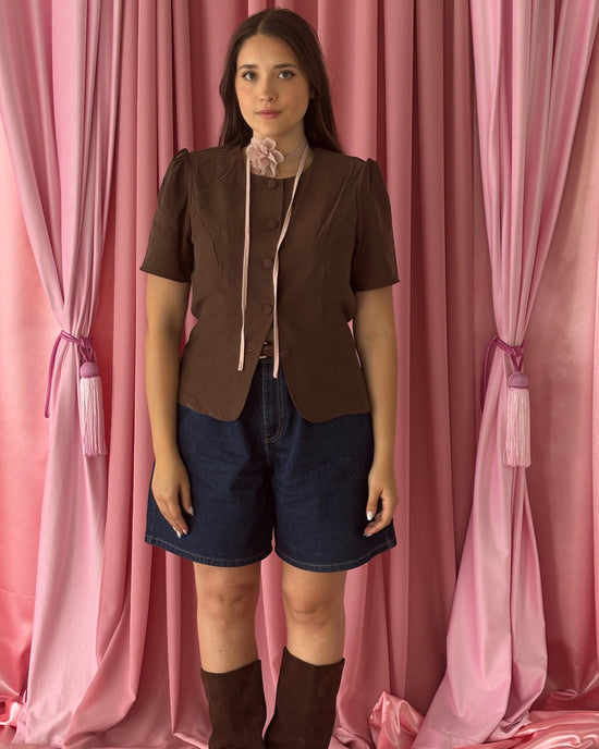 LILY Shirt - BROWN