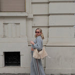 Shopping bag a spalla SIDNEY - PANNA