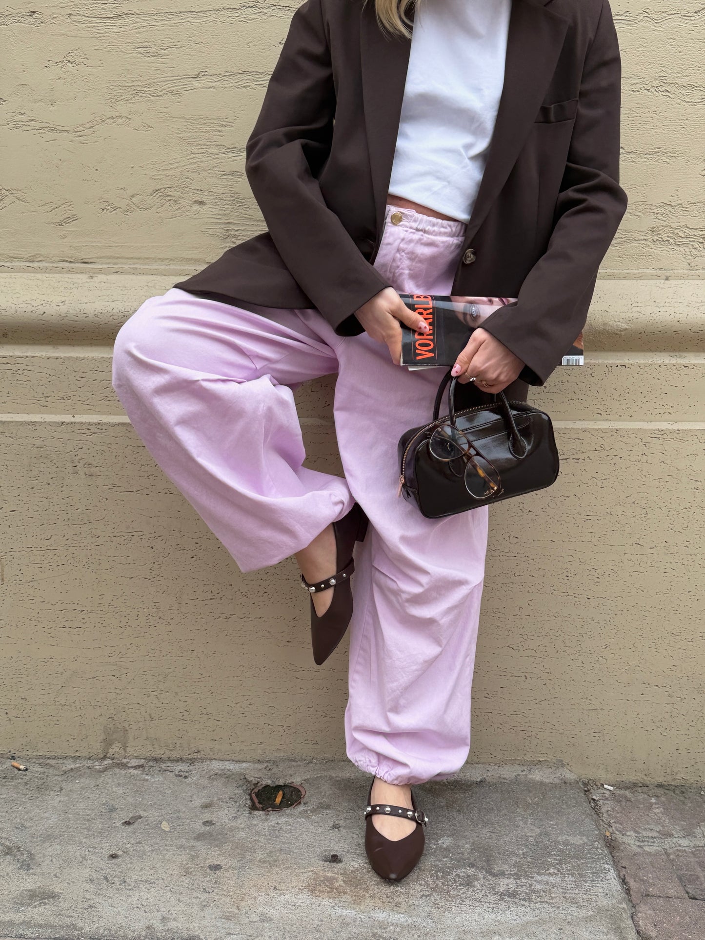 IRIS Handbag - DARK BROWN