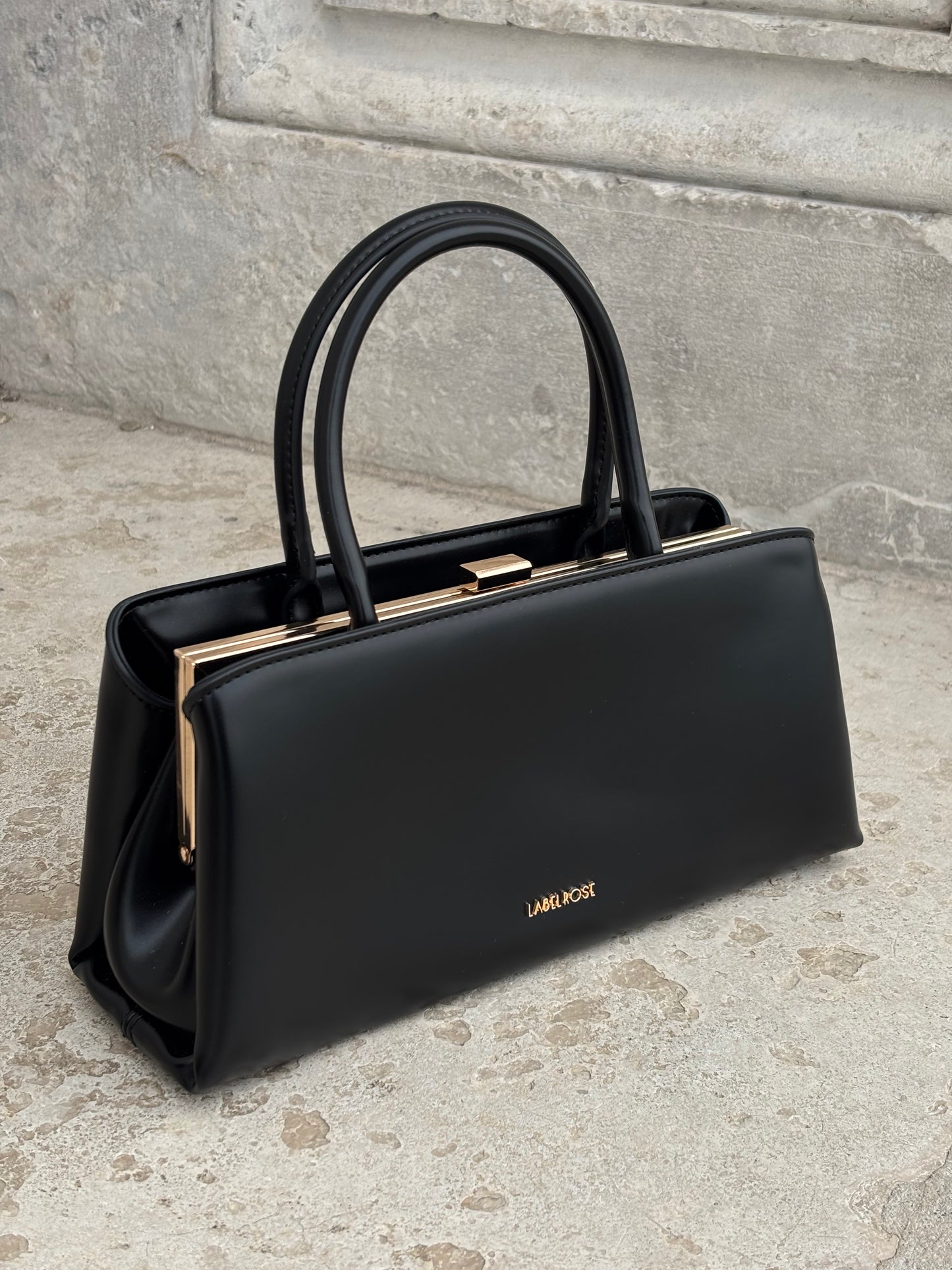 Borsa a mano PEARL- BLACK GOLD