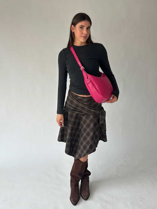 Bolso de hombro LILLIAN - ROSA FUERTE
