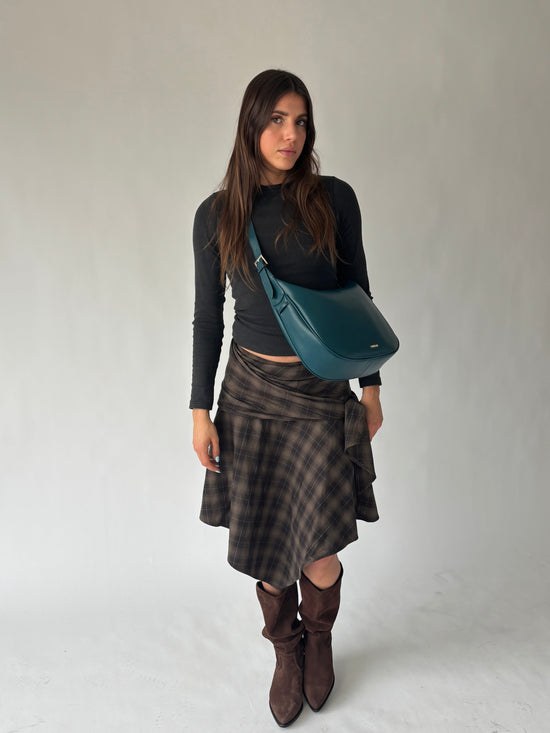 Bolso de hombro LILLIAN - VERDE BOSQUE