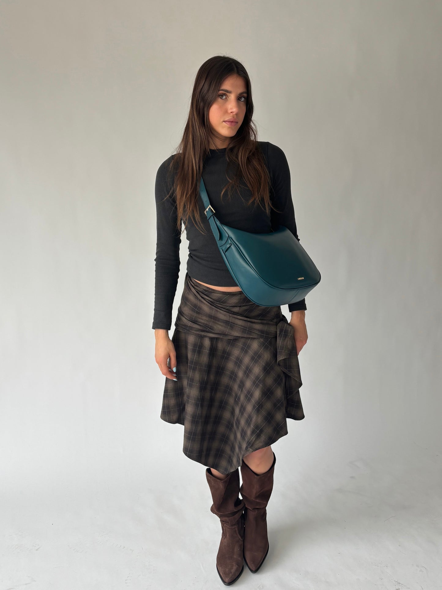 Borsa a spalla LILLIAN - FOREST GREEN