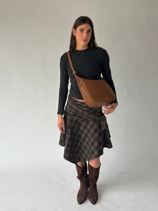 LILLIAN Shoulder Bag - BROWN