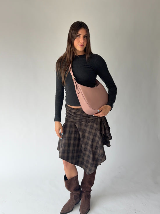 Bolso de hombro LILLIAN - ROSA CLARO