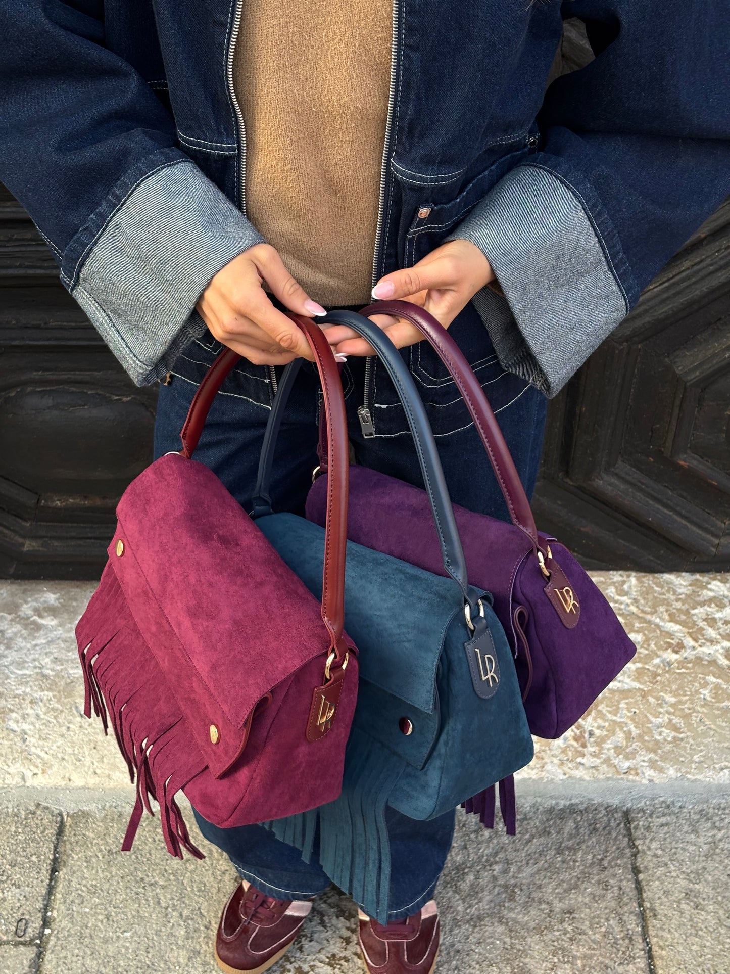 Bolso de hombro MEREDITH - MORADO