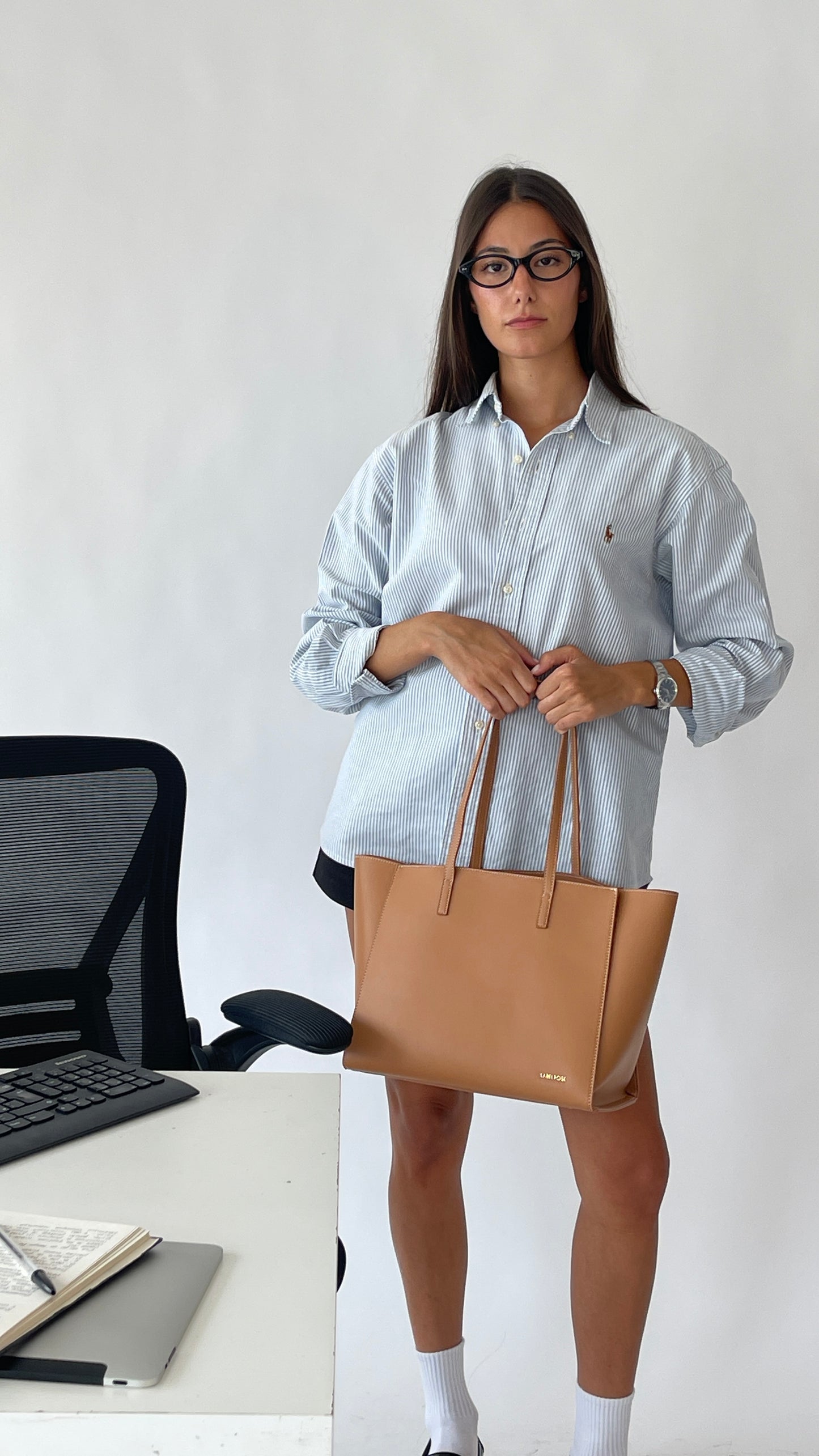 Borsa a spalla MELISSA BIG -CARAMEL