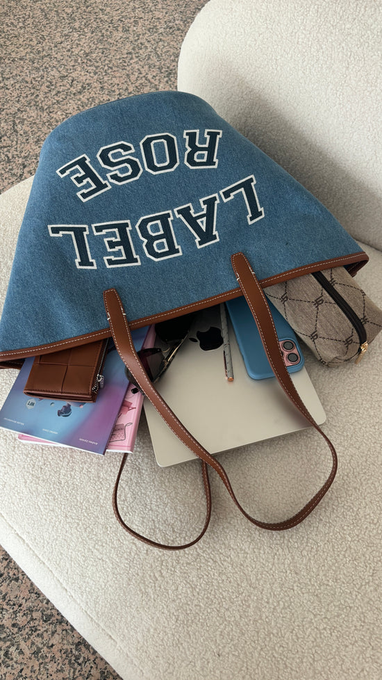 Borsa a spalla NANCY - BLU JEANS