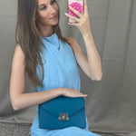 Borsa a tracolla AURA - DARK TEAL