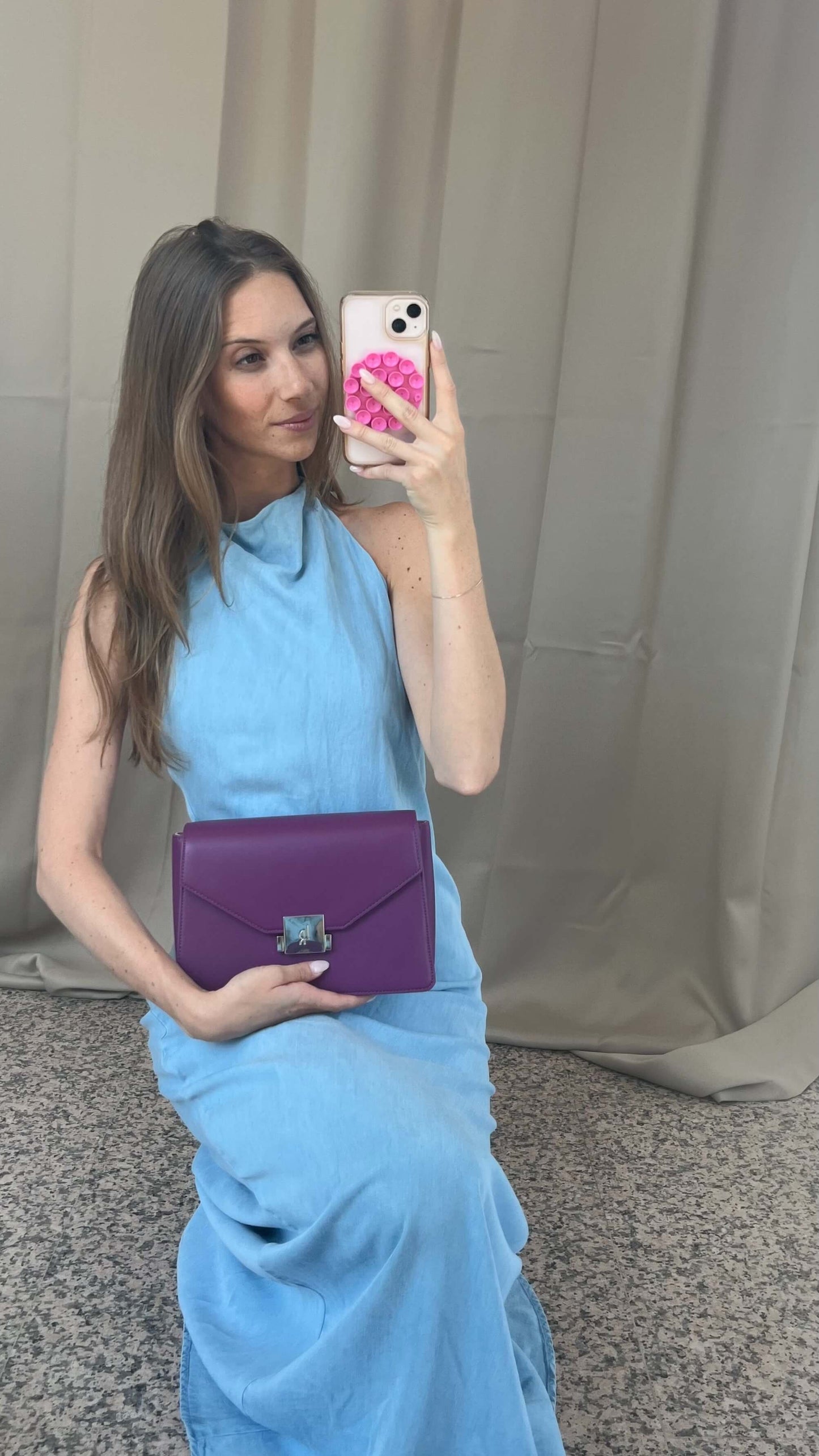 Borsa a tracolla AURA - VIOLET