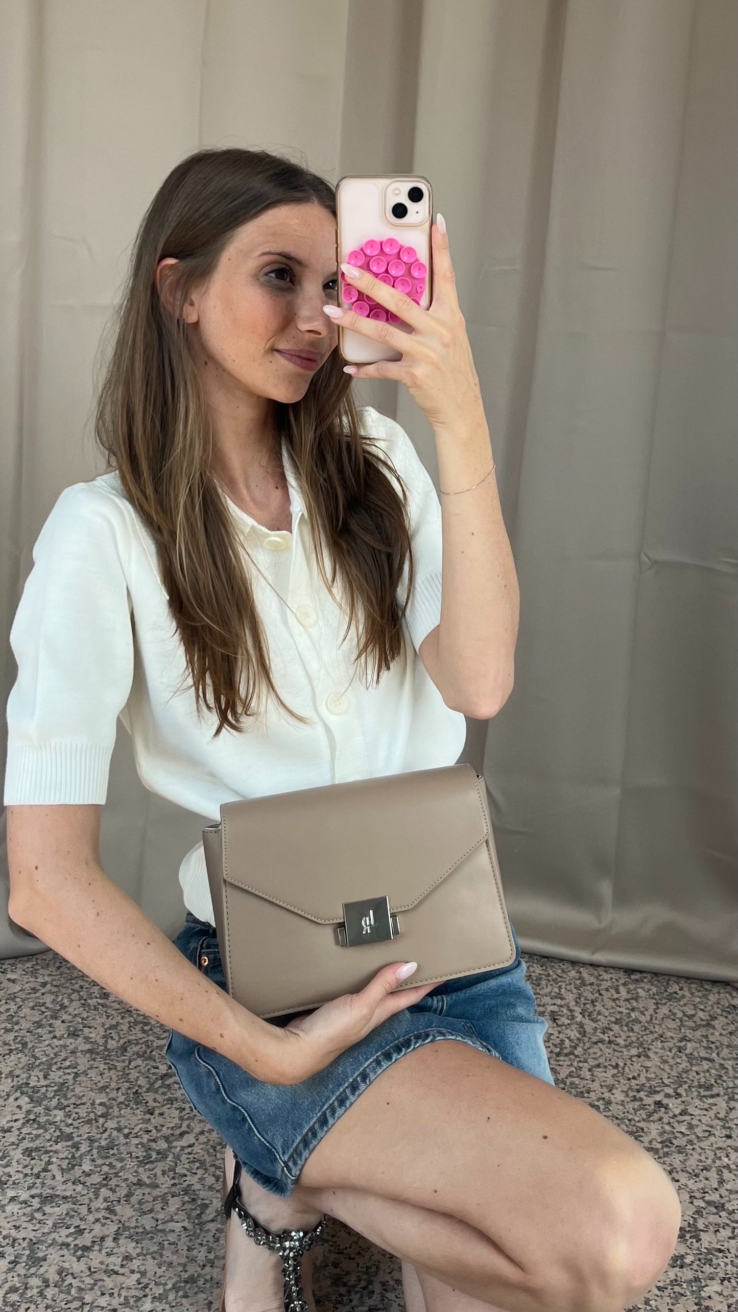 Borsa a tracolla AURA - BEIGE