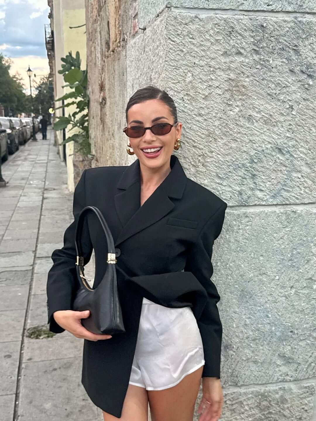 Borsa a spalla MAIA - BLACK