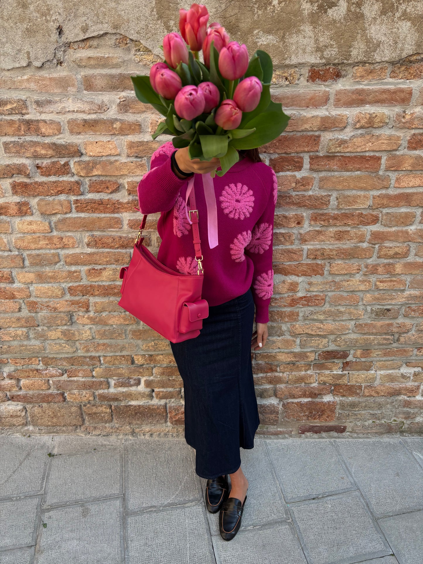 LEXI 2.0 Shoulder Bag -CHERRY