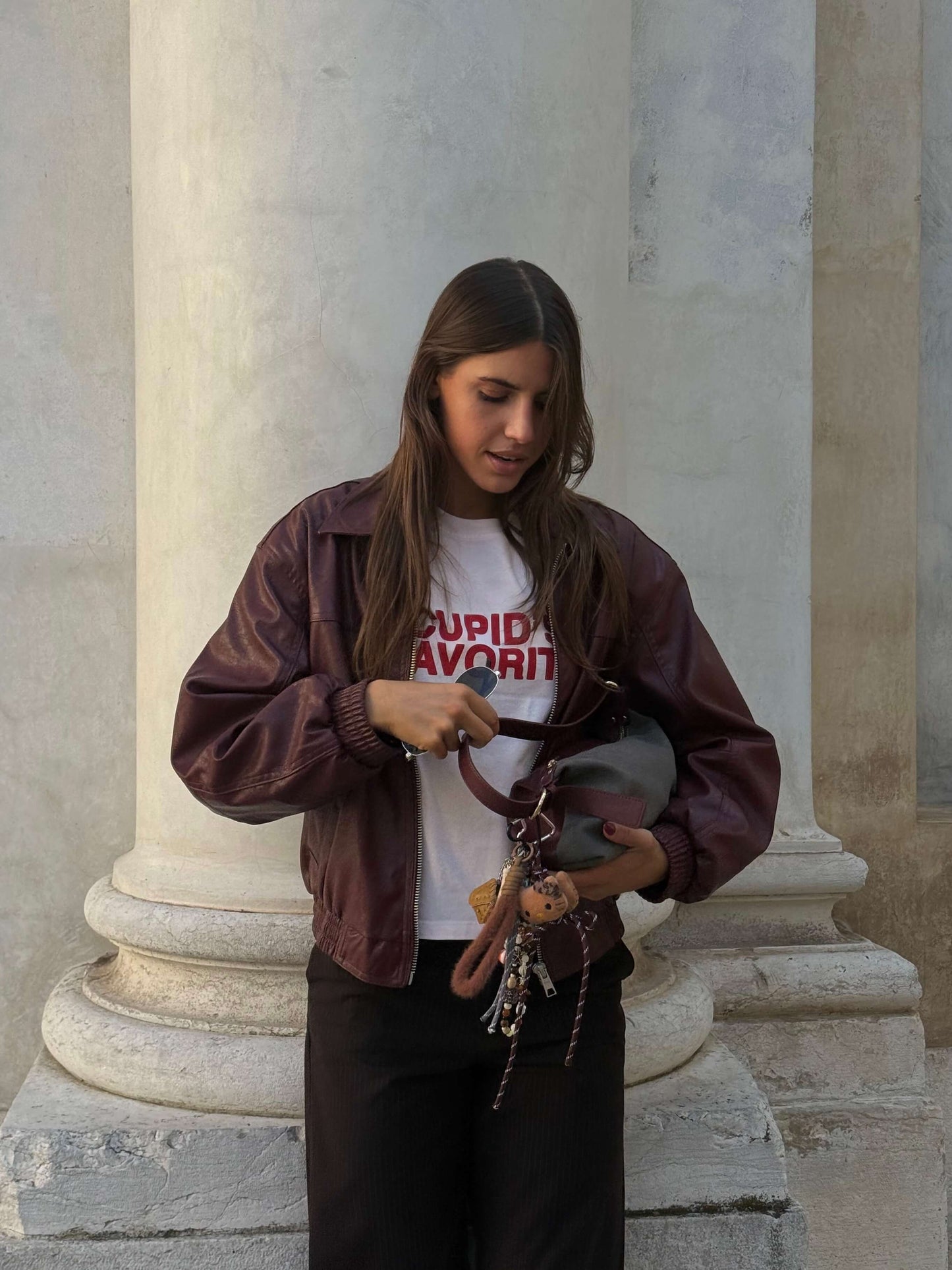 Borsa a spalla DUA - TAUPE