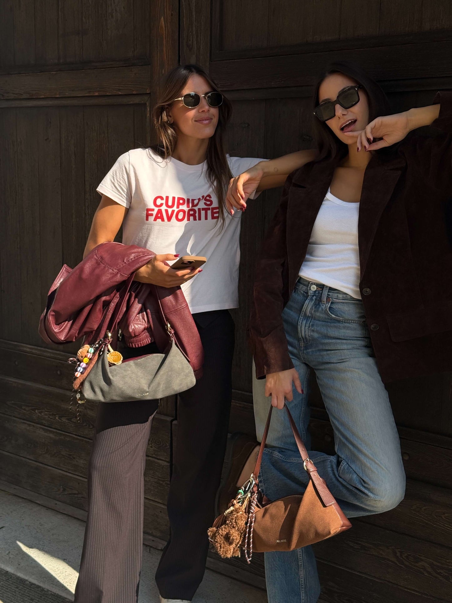 Borsa a spalla DUA - BROWN
