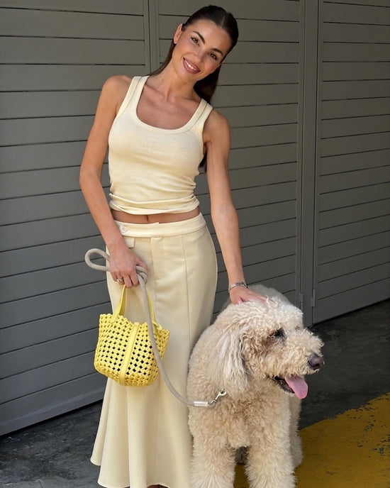 Gonna longuette AIDA - BUTTER YELLOW