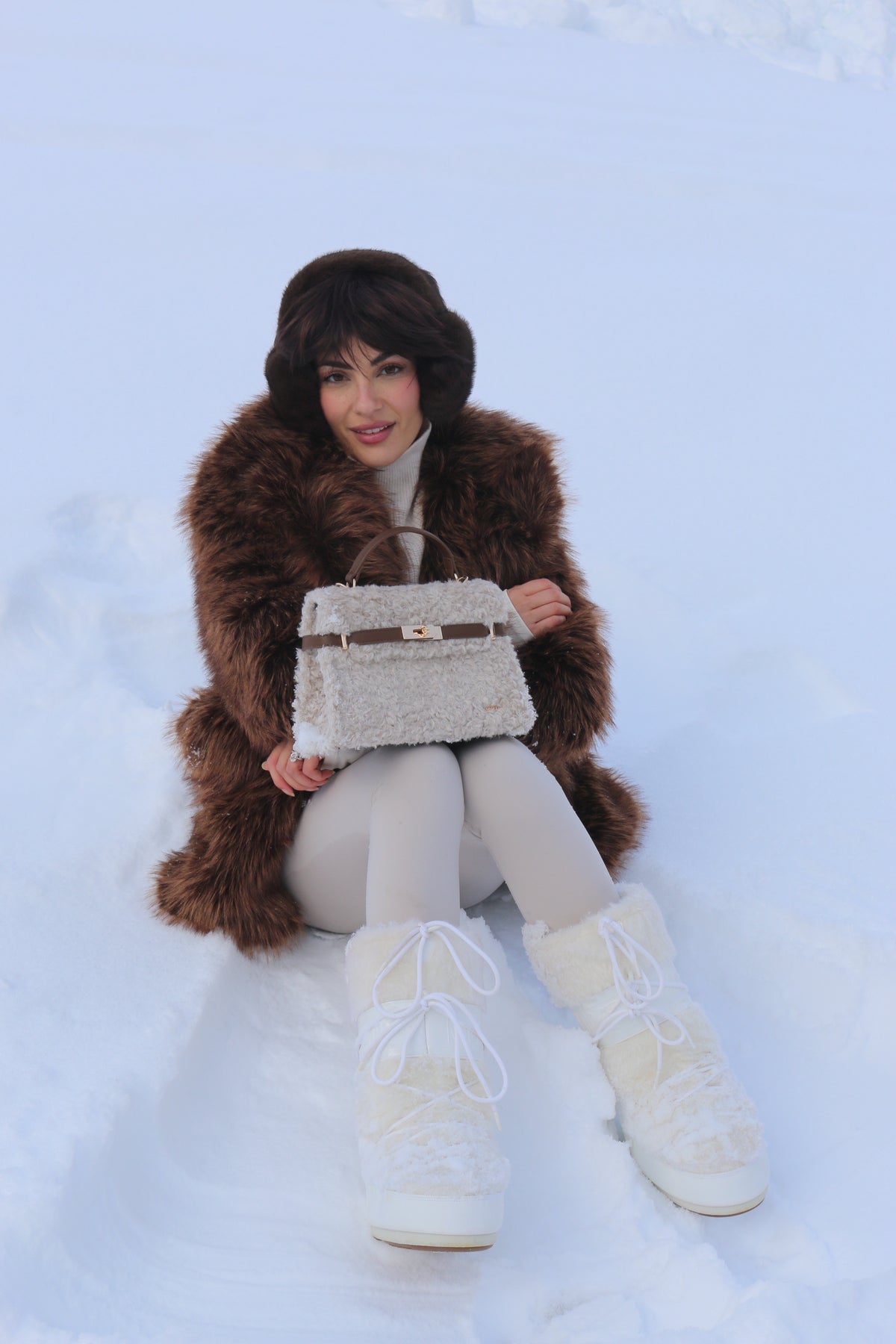 Borsa a mano GRACE TEDDY - CREAM