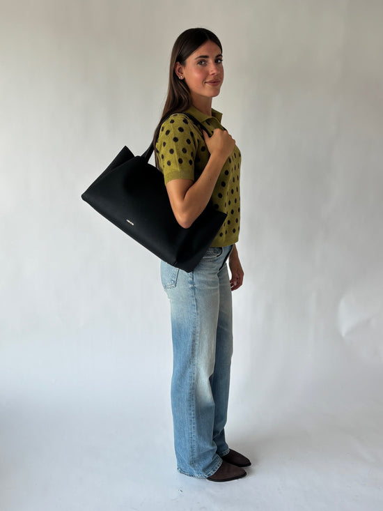 Borsa a spalla IVORY - BLACK SILVER MANHATAN