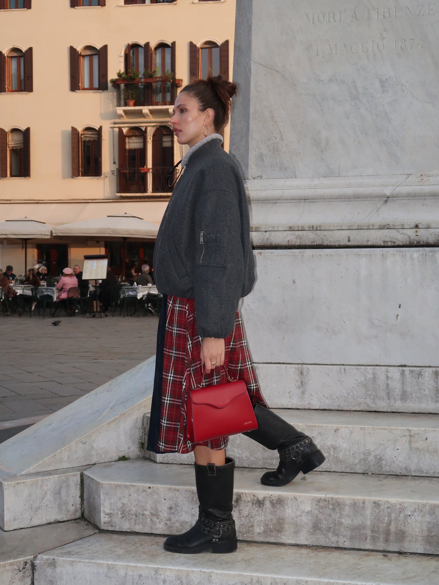 ISABEL shoulder bag - RED