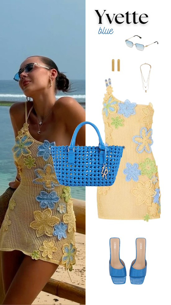 Borsa a tracolla YVETTE - BLUE