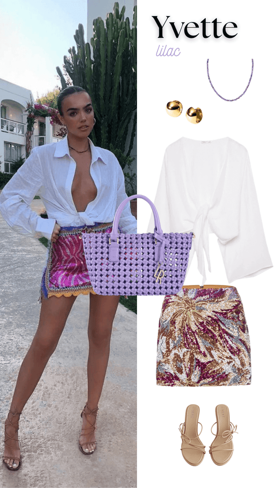 Borsa a tracolla YVETTE - LILAC