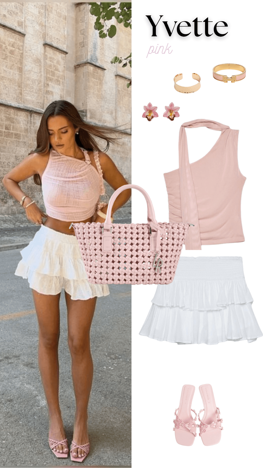 Borsa a tracolla YVETTE - PINK