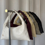 ANYA woven shoulder bag - CREAM