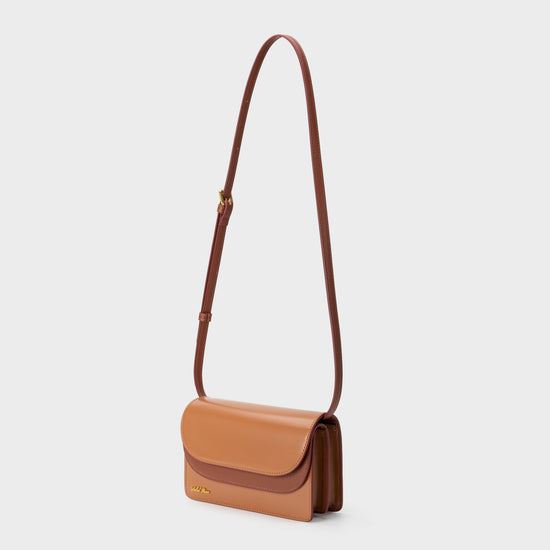 Borsa a spalla ARIANA - BROWN