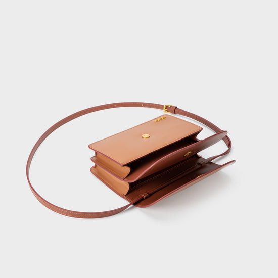 Borsa a spalla ARIANA - BROWN