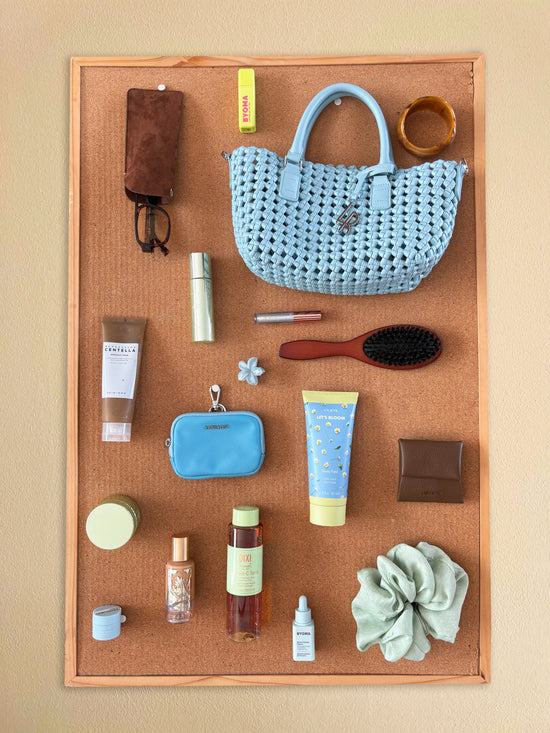 Borsa a tracolla YVETTE - LIGHT BLUE