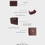 Portafoglio MELROSE  WALLET - IMPERIAL BURGUNDY