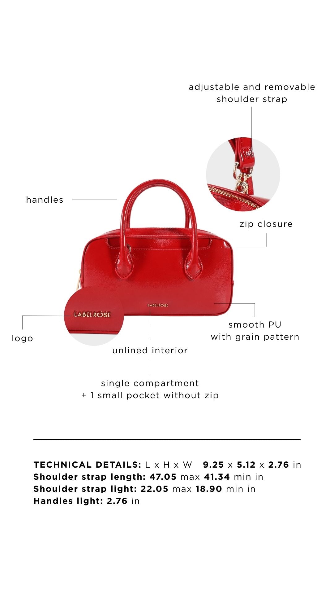 Borsa a mano IRIS - RED