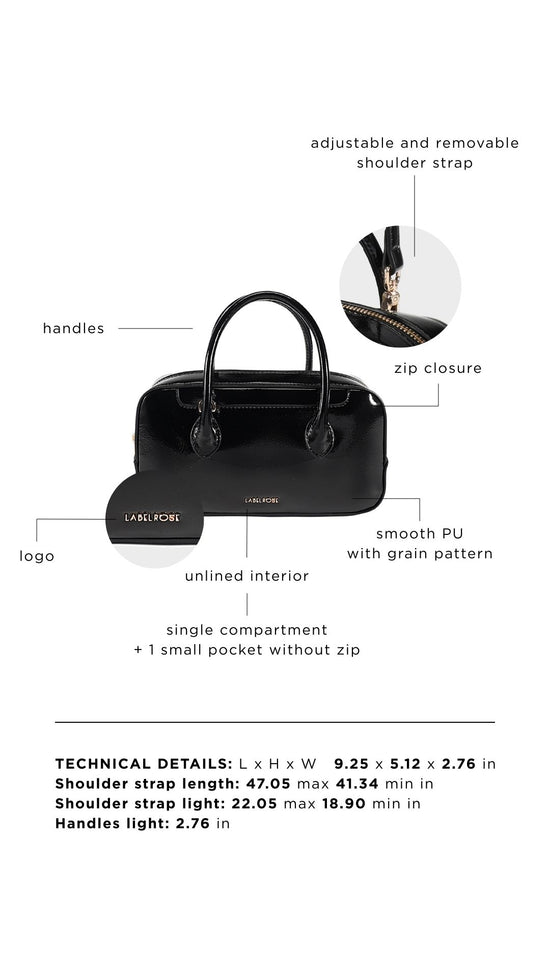 Borsa a mano IRIS - BLACK