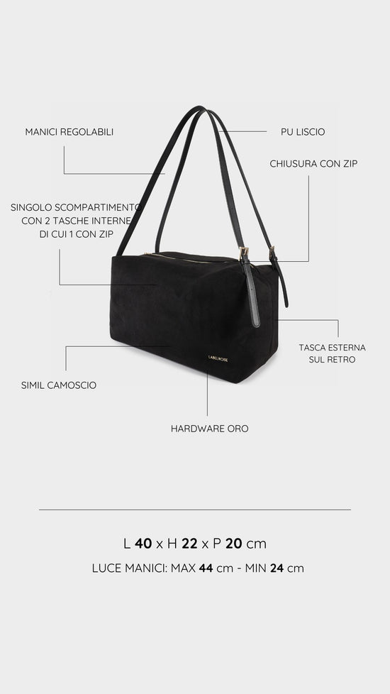 Bolso SIDNEY - NEGRO DORADO