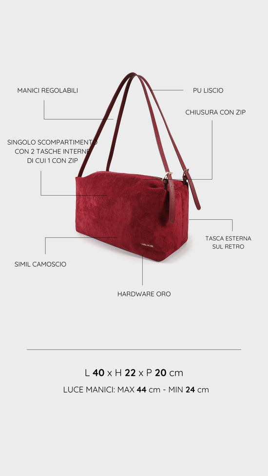 Bolso SIDNEY - ROJO OSCURO