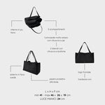 IVORY SUEDE shoulder bag - BLACK GOLD