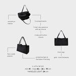 IVORY SUEDE shoulder bag - BLACK GOLD