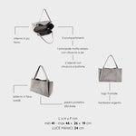 Borsa a spalla IVORY SUEDE - TAUPE