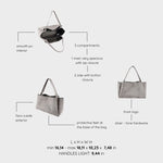 Borsa a spalla IVORY SUEDE - TAUPE