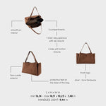IVORY SUEDE Shoulder bag - CHOCOLATE