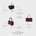 Borsa a spalla IVORY SUEDE - BROWN